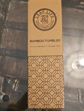 Leaf Life Bamboo Tumbler - Natural Kraft